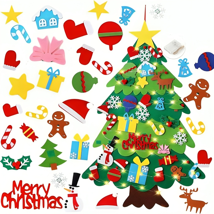 DIY Felt Christmas Tree for Kids - 50% Discount Temporarily