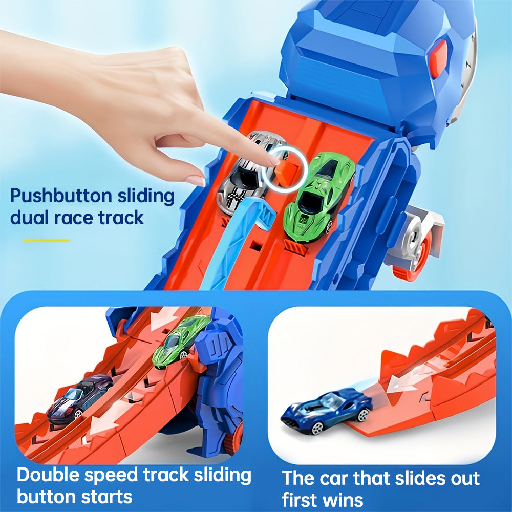 Temporary 50% Discount | Dinosaur Transport Truck with Folding Slide