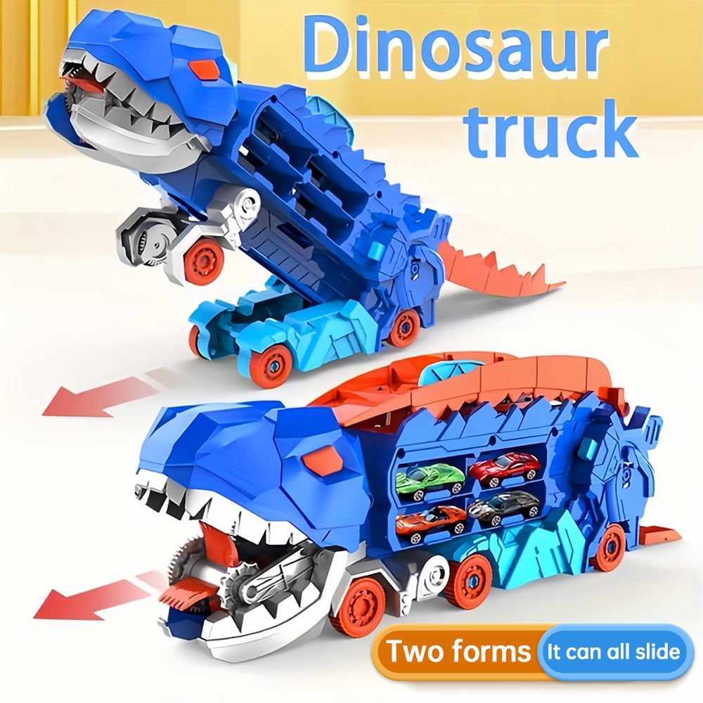 Temporary 50% Discount | Dinosaur Transport Truck with Folding Slide