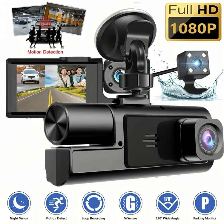 50% Discount Temporary | Full-Surround Video Recordings for Safe Driving
