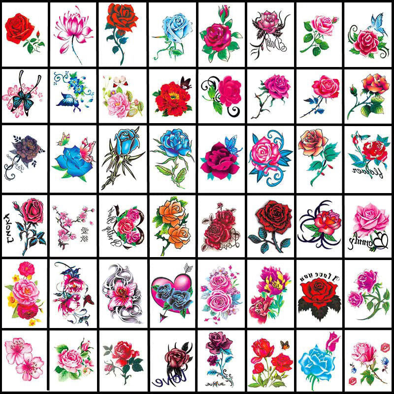 Waterproof Skin-Friendly 3D Body Art Tattoo Sticker Collection