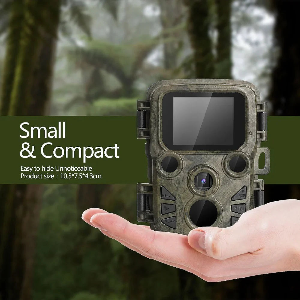 Compact 1080p Outdoor Camera - Motion-Activated Surveillance & Nature Monitoring