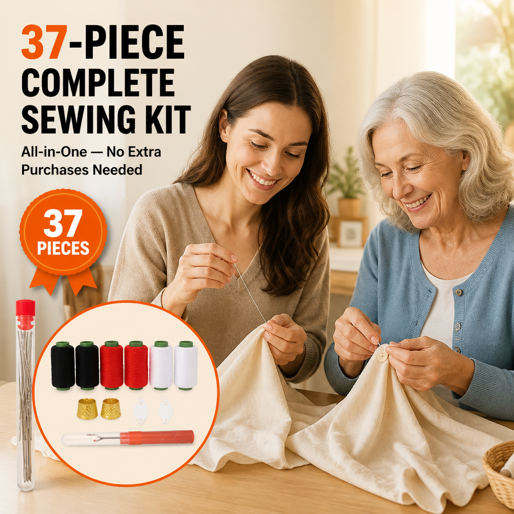 StitchMastery™ — Repair Buttons, Hems, and Split Seams in Less Than Two Minutes
