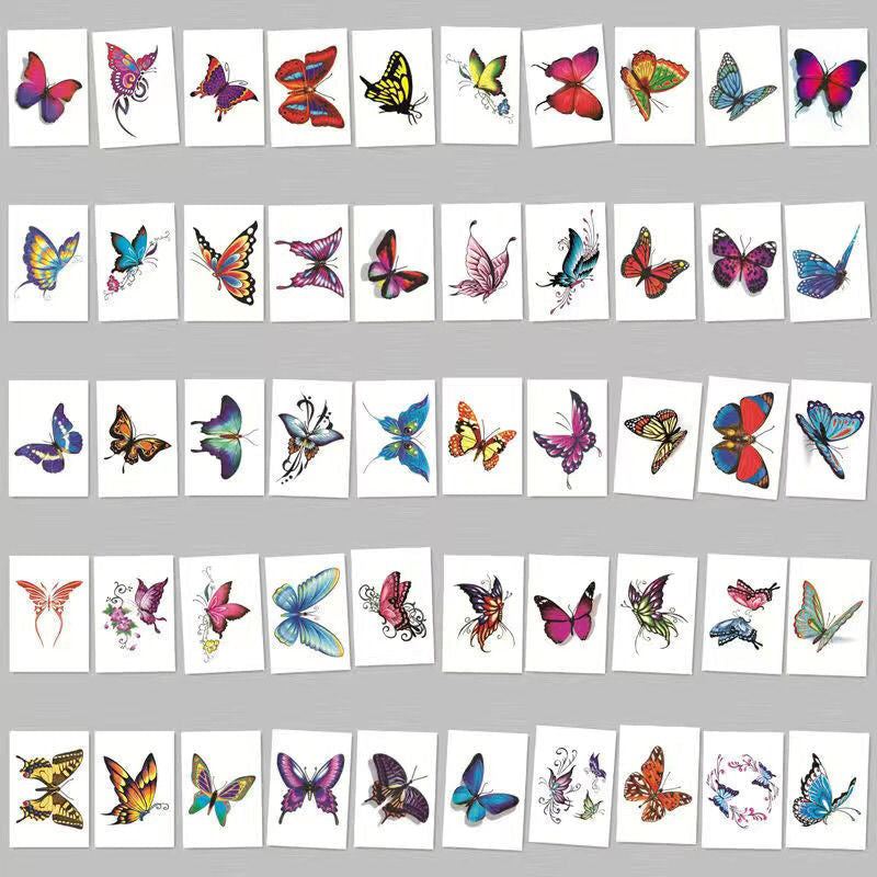 Waterproof Skin-Friendly 3D Body Art Tattoo Sticker Collection