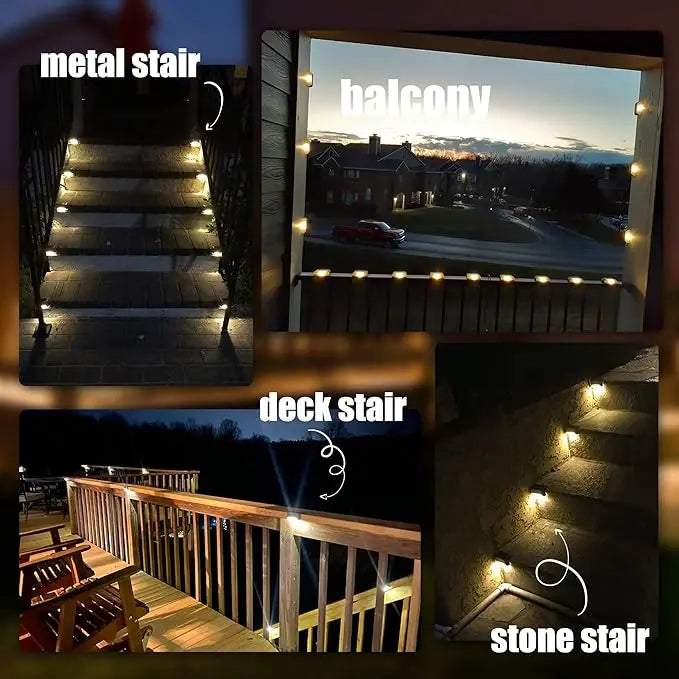 Solar Stair Lights – Exterior Lighting with Automatic Activation