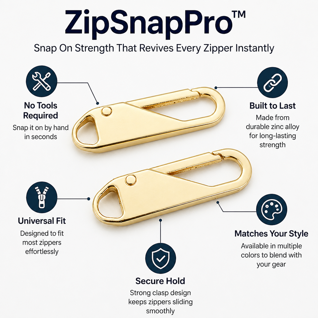 ZipSnapPro™ — Snap On Strength That Revives Every Zipper Instantly