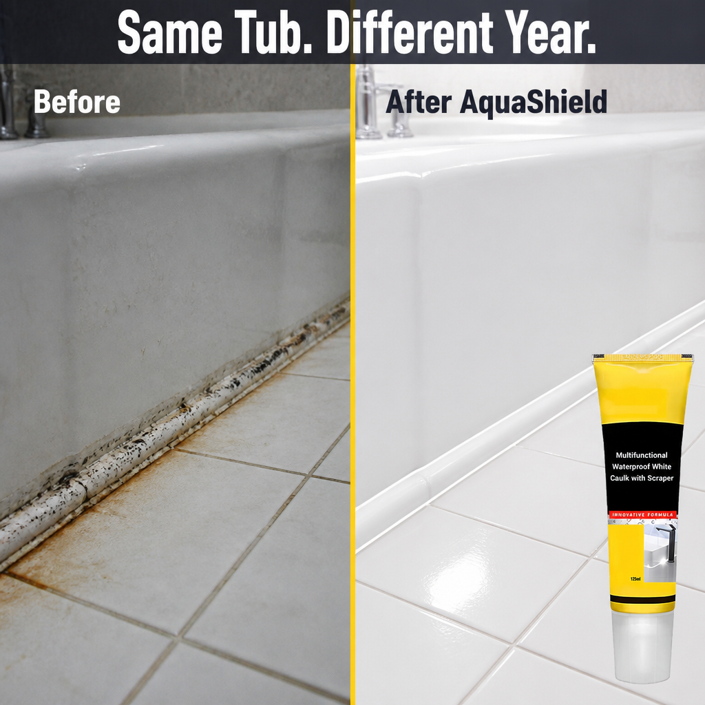 AquaShield™ — Reseal Kitchen and Bathroom Edges Without Using a Caulk Gun