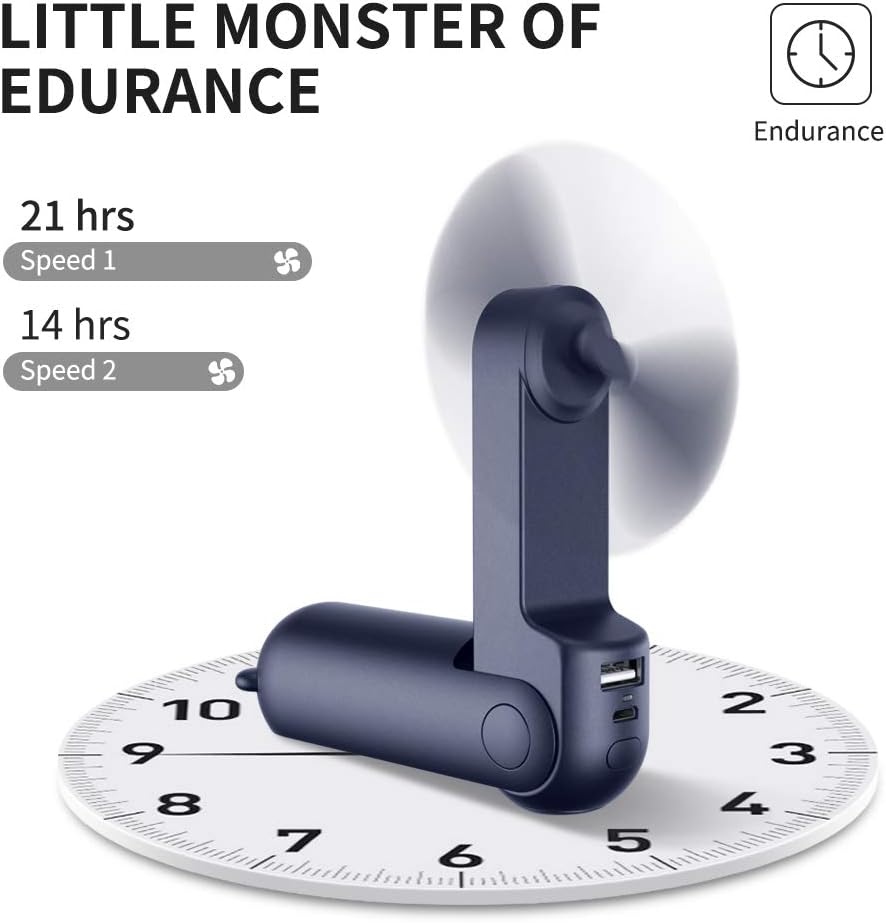 Pocket Breeze: Compact Fan with USB Charging