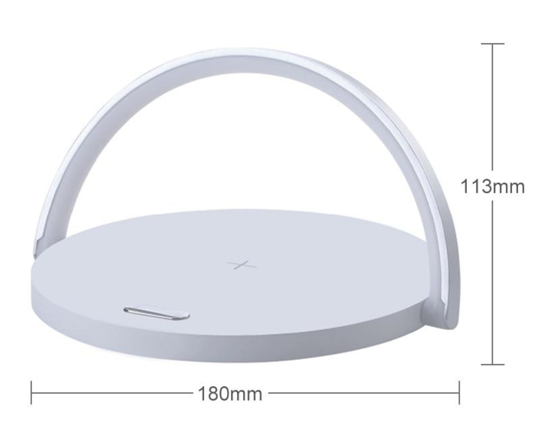 LED Nightstand Lamp Featuring Wireless Charging Pad