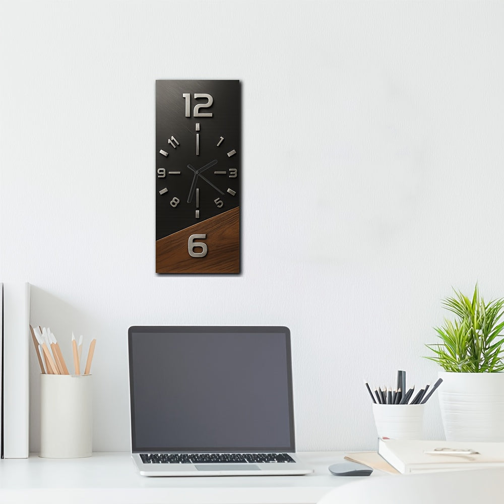 Natural Elegance - Stylish Wooden Wall Clock with Contrast
