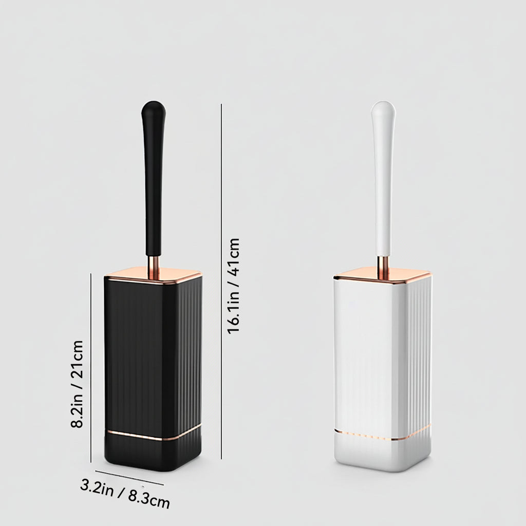 CLEANSWIFT - Sleek Bathroom Brush with Sturdy Holder