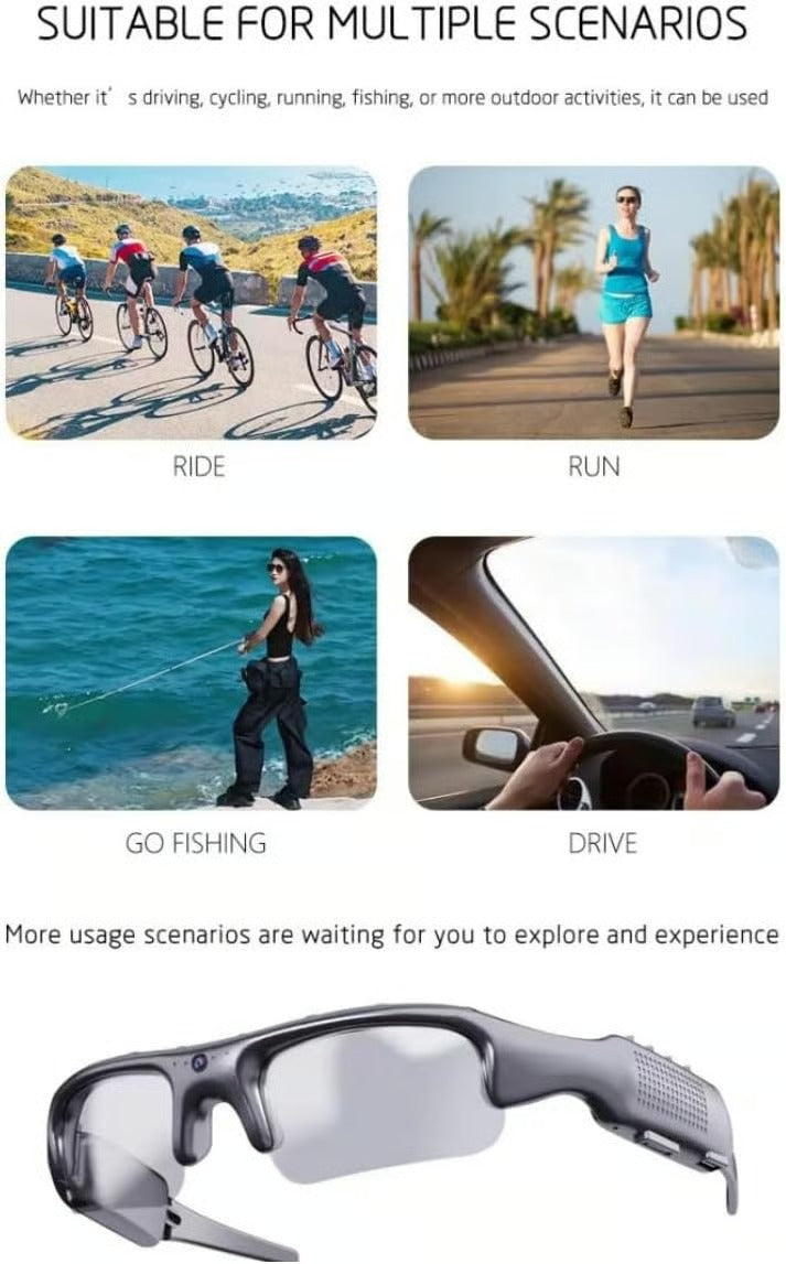 VividScope™ Smart Camera Glasses — Relive Every Moment with Hands-Free HD Clarity and Invisible Style