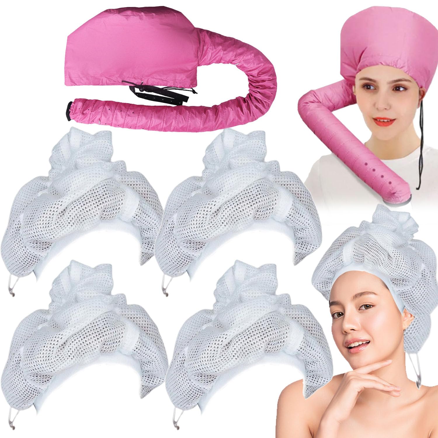 VivaCurl™ Hair Bonnet Dryer Cap — Protect Your Curls and Wake Up Flawless Every Day