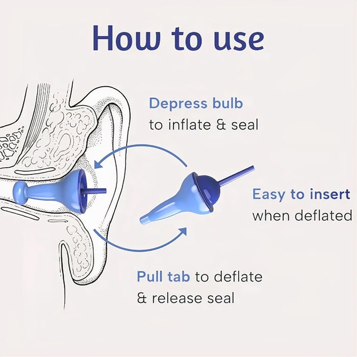 Silenscape™ Inflatable Earplugs — Experience Instant Quiet and Waterproof Comfort Tailored Just for You