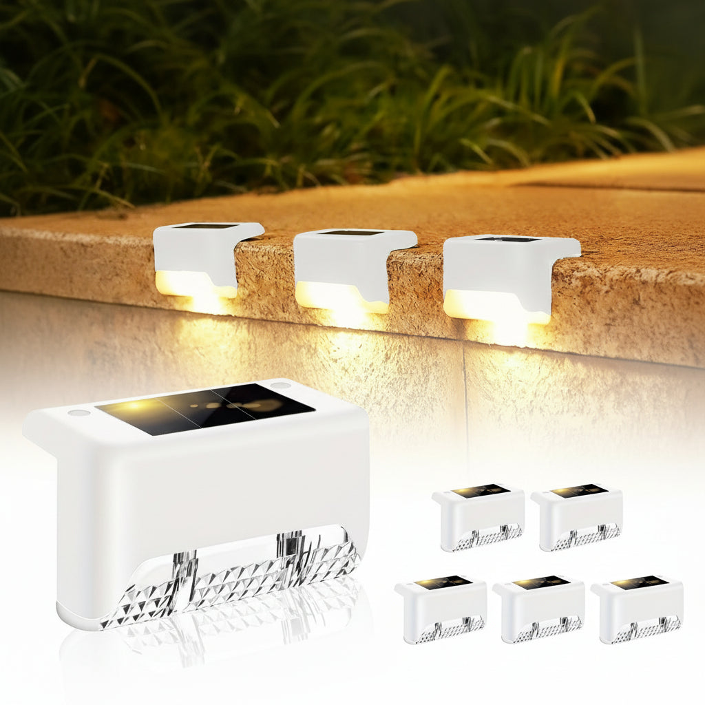 Illuminate Your Outdoors: 8-Piece Solar Pathway Light Set