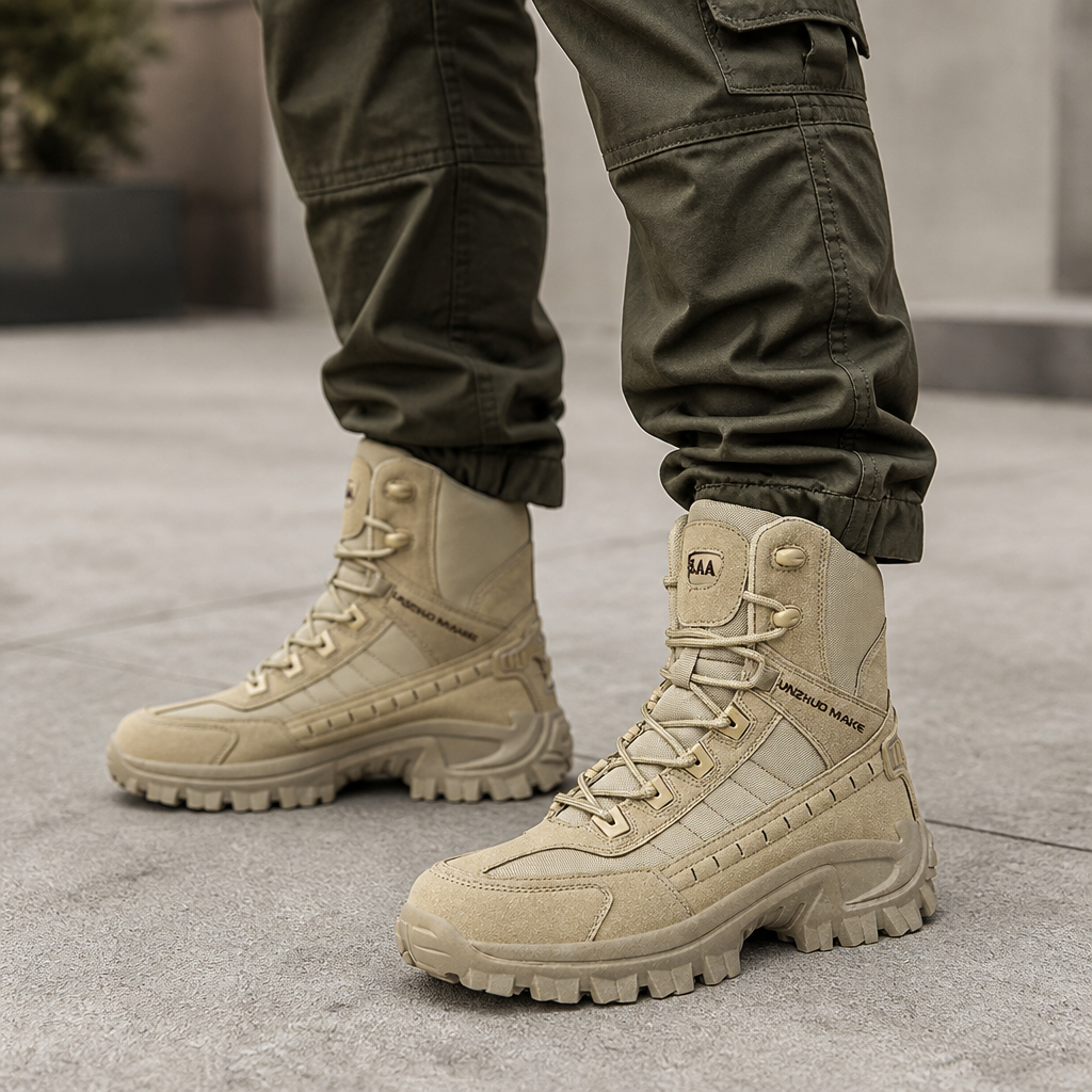 VortexTrail™ – Tactical Side-Zip Boots Featuring Anti-Slip Durable Sole