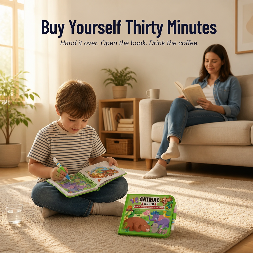 SplashCraft™ — Keeps Kids Busy Hours with Quiet Colouring and Zero Stains