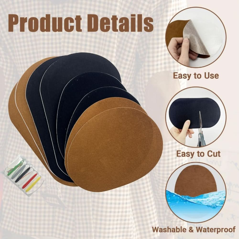 Oval Repair Patches for Jackets and Sweaters