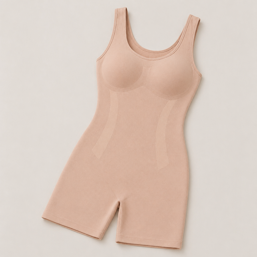 LunaContour™ – Smooth Full-Body Shaping Bodysuit with Mid-Thigh Seamless Control