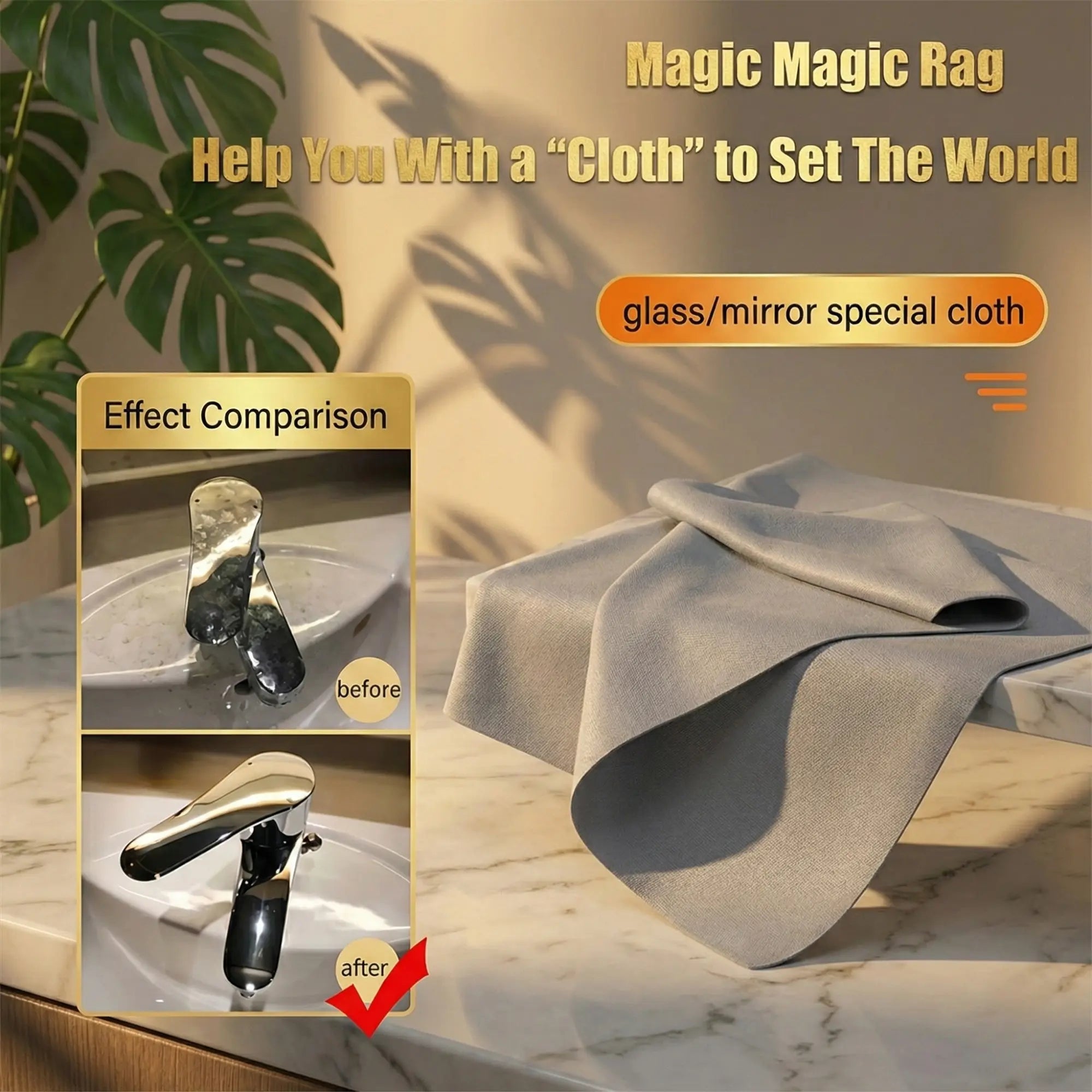 Microfiber Glass Cleaning Cloths | No Lint | Streakless and Reusable | ClearWipe