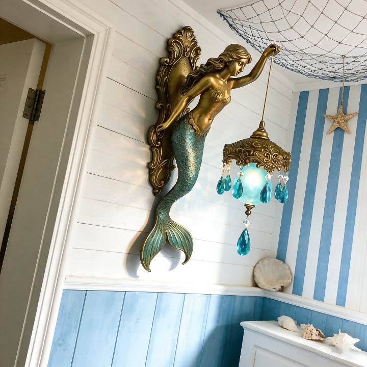 Mermaid-Inspired Wall Lamp