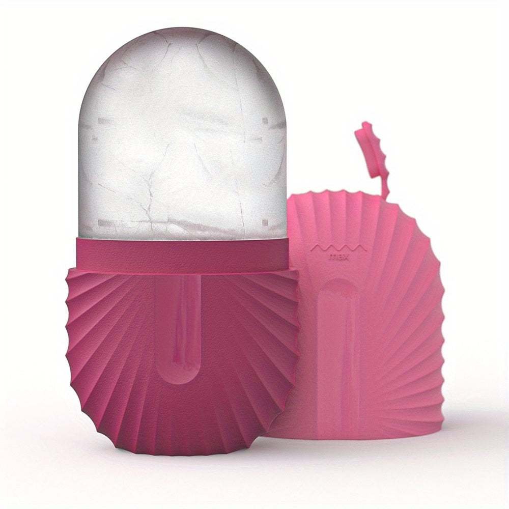 ChillGlow - Reusable Facial Roller with Ice Cube for Refreshing Relief