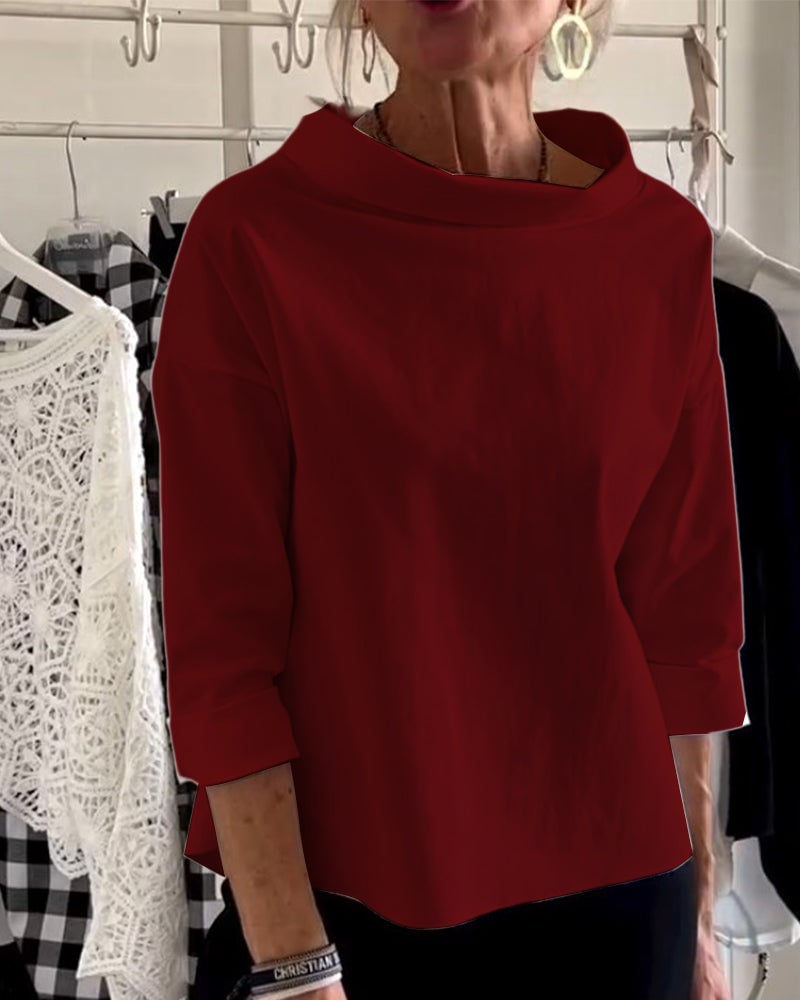 LioraLuxe™ Turtleneck Blouse — Effortless Style That Keeps You Cool and Confident All Day