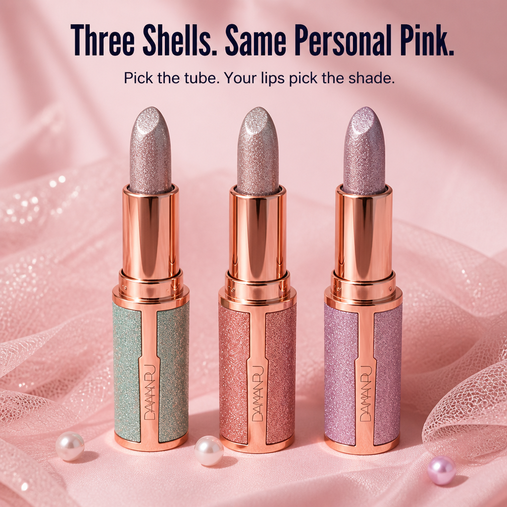 LipAura™ — See Glitter Blend Into Your Unique Pink Hue