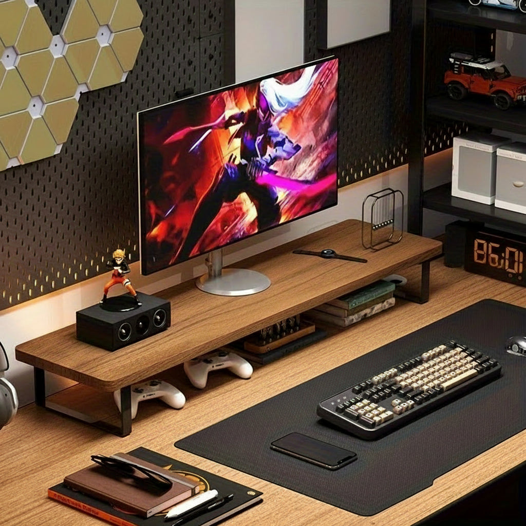 Elevate Your Workspace with the Apex Monitor Stand & Organizer