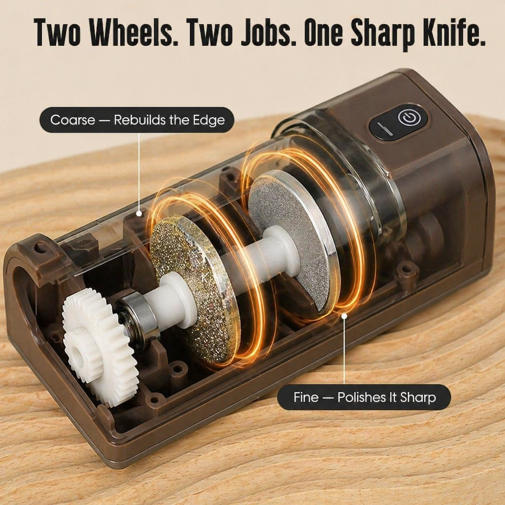 BladeCraft™ — Restore Dull Knives to Razor Sharpness in 30 Seconds