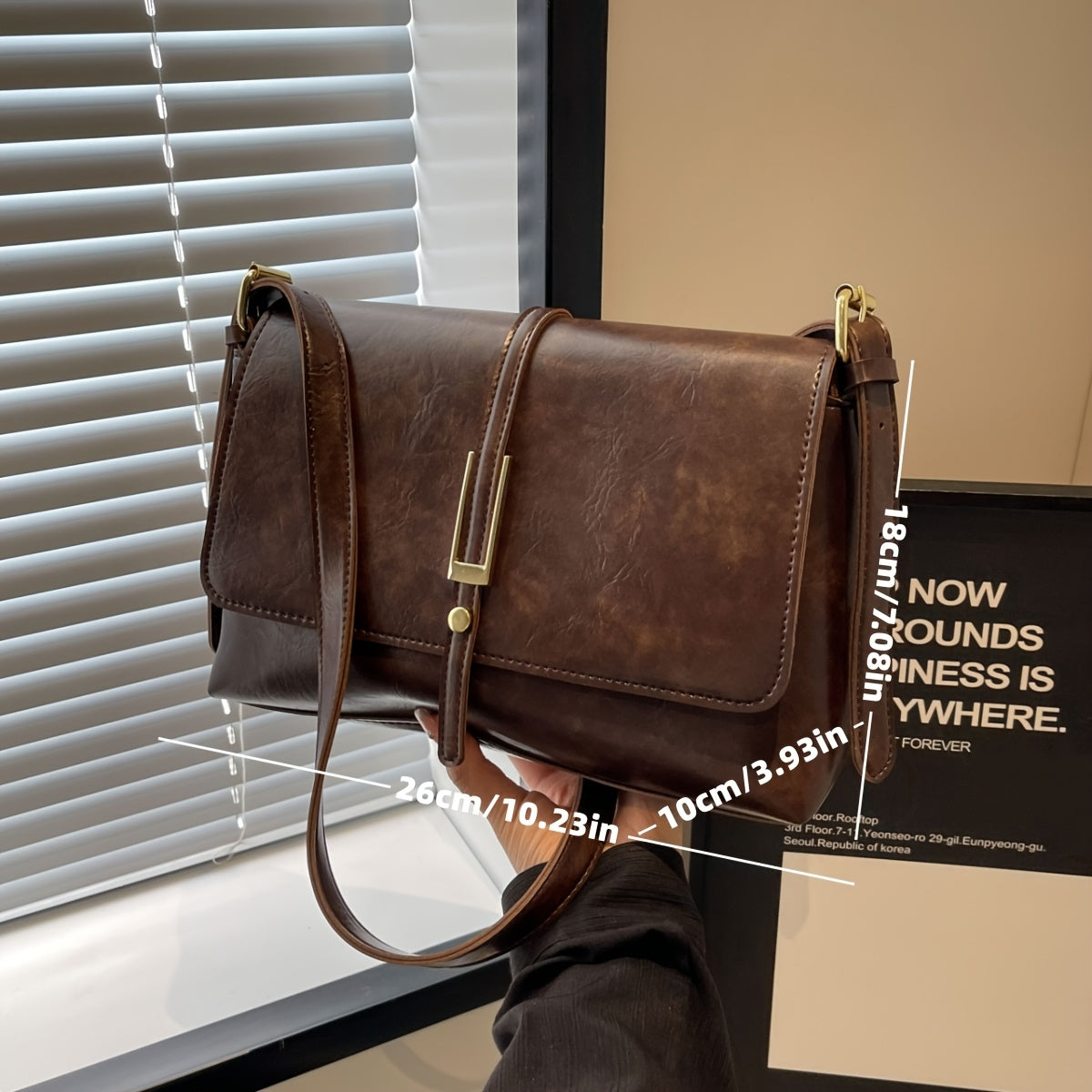Chic Everyday Flap Bag for School and Social Events