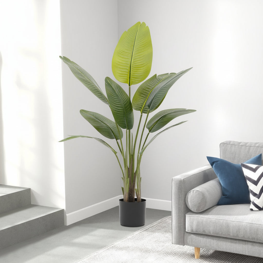 Vibrant Greenery Duo – Lifelike Artificial Banana Trees