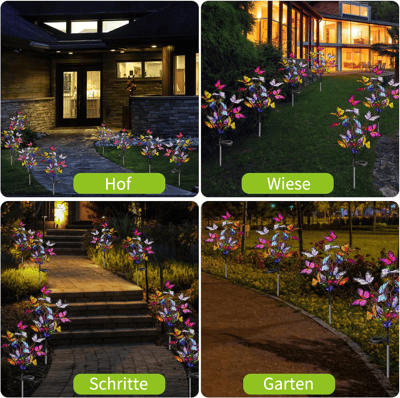 ViviLuxe™ Solar Butterfly Lights — Transform Your Garden Into a Stunning Nighttime Wonderland
