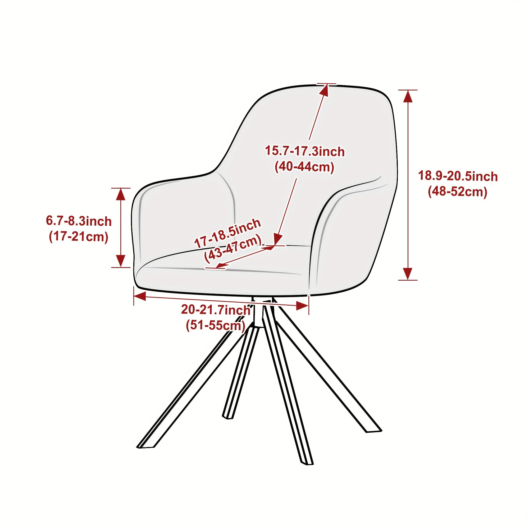 Luxurious High-Back Chair Protector – Elegant Velvet Cover