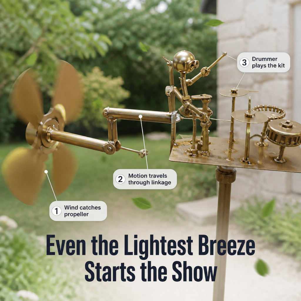 PulseDrum™ — Transform Your Yard into a Captivating Breeze-Powered Rock Show