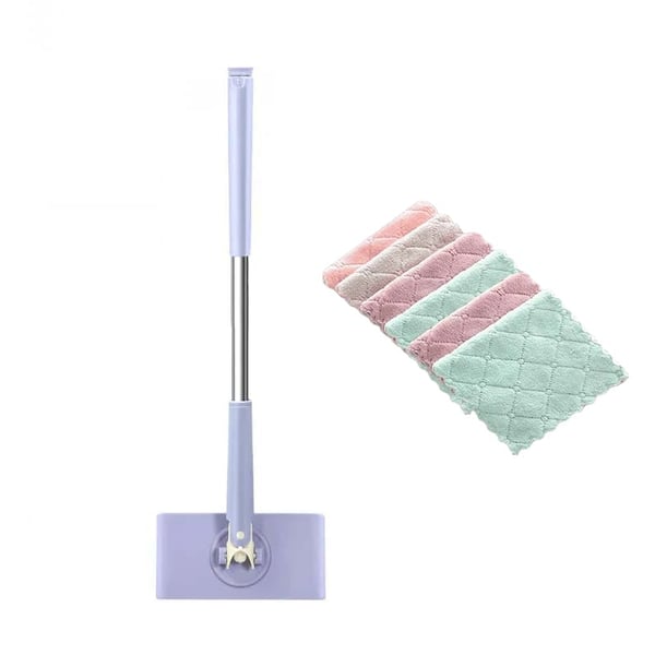 Floor Cleaner | 360° Swiveling Flat Mop Head | Touch-Free Pad Replacement | MopMate