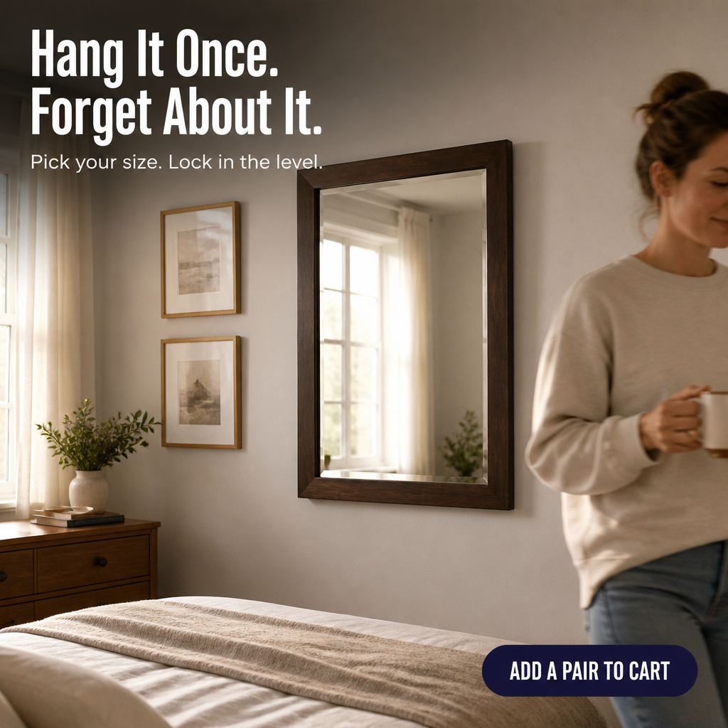 SteadiLatch™ — Lock Your Frames Perfectly Straight for Stunning, Stress-Free Walls