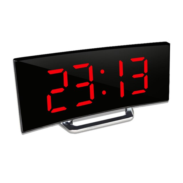 Digital Timepiece | LED Mirror Alarm Screen | Auto-Dimming, Glare-Resistant | CurveClock