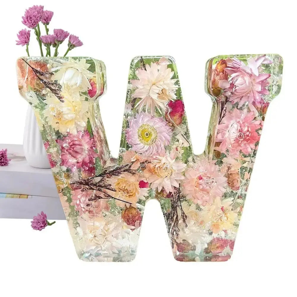 FloraLetter™ — Personalize Your Space with Handcrafted Floral Resin Art