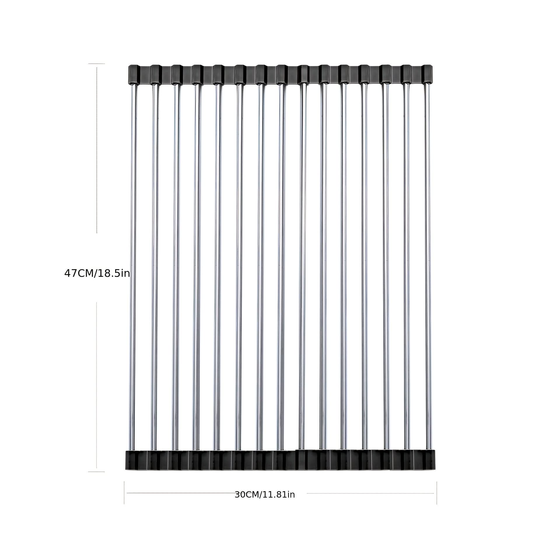 Collapsible Stainless Steel Dish Drainer Rack