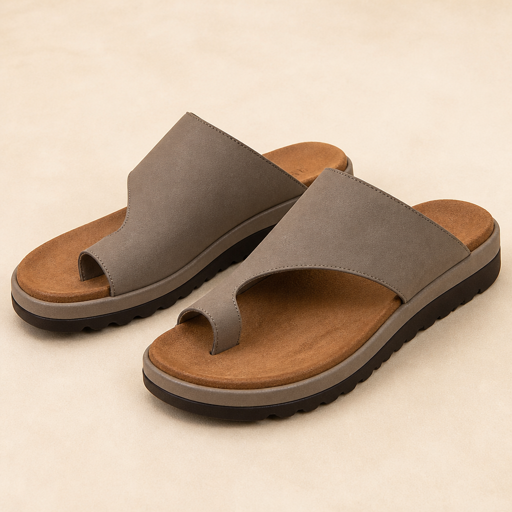 Solivra™ – Wedge Sandals for Bunion Relief with Toe-Aligning Strap