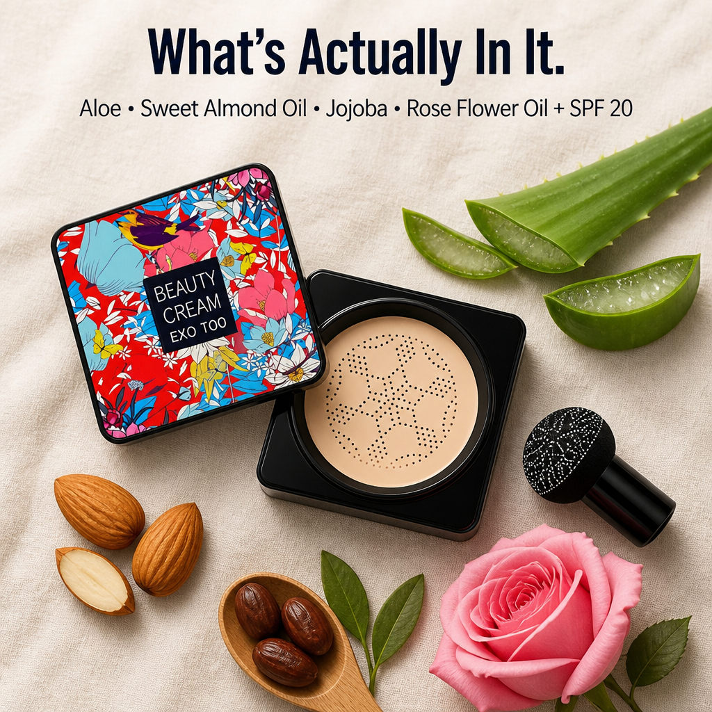 LumieraSilk™ — Conceal Pores, Spots & Redness With a Skin-Like Cushion Finish | Free Mushroom Sponge Included
