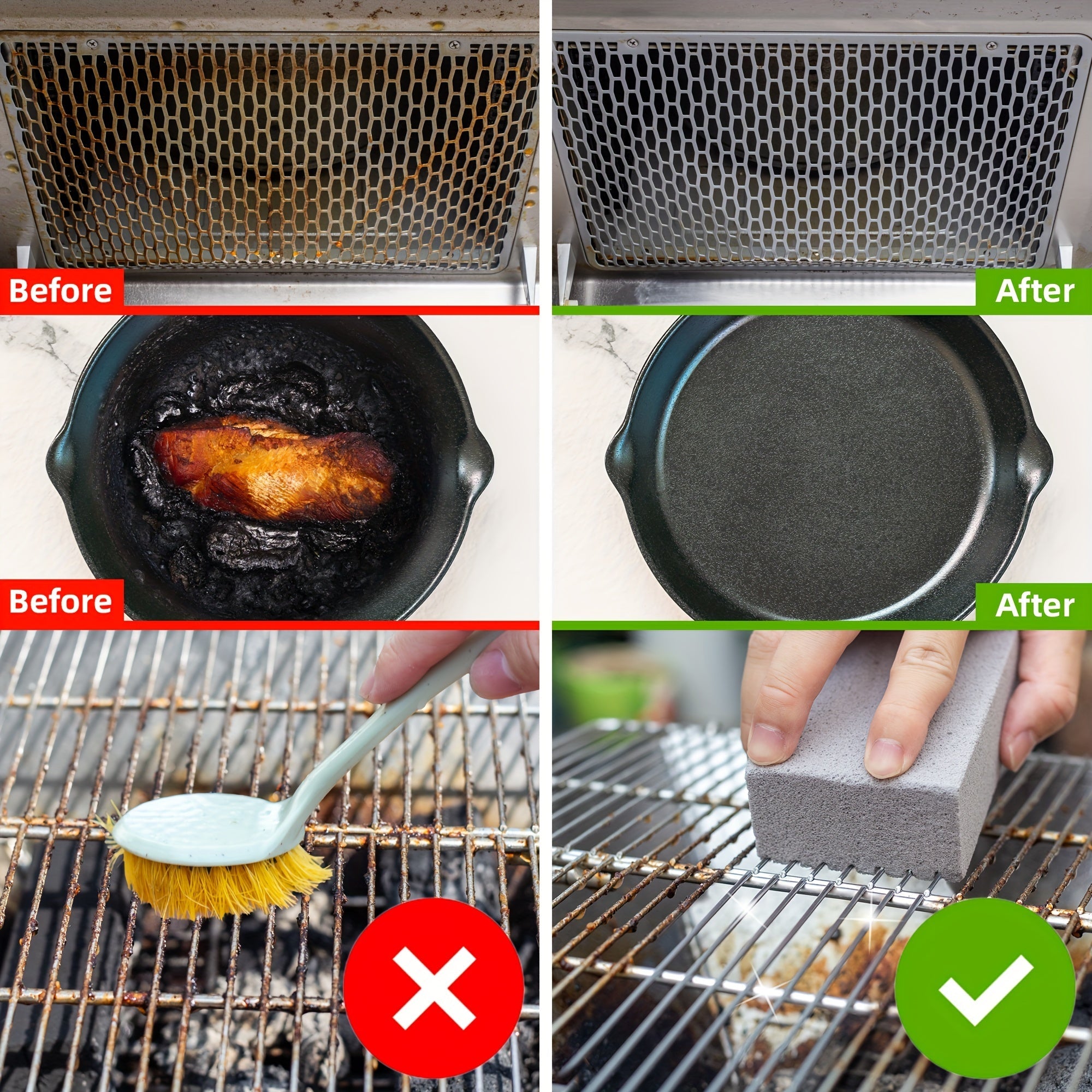 GrillMaster Pro - Gentle Cleaning Brick for Barbecues