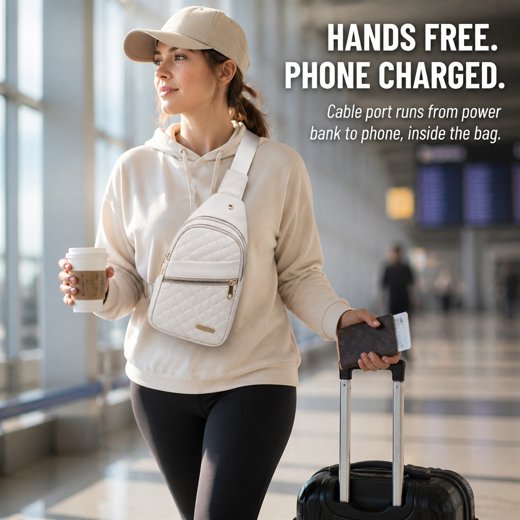 VertaCarry™ — Skip the Tote and Stow Your Day in Three Zip Pockets