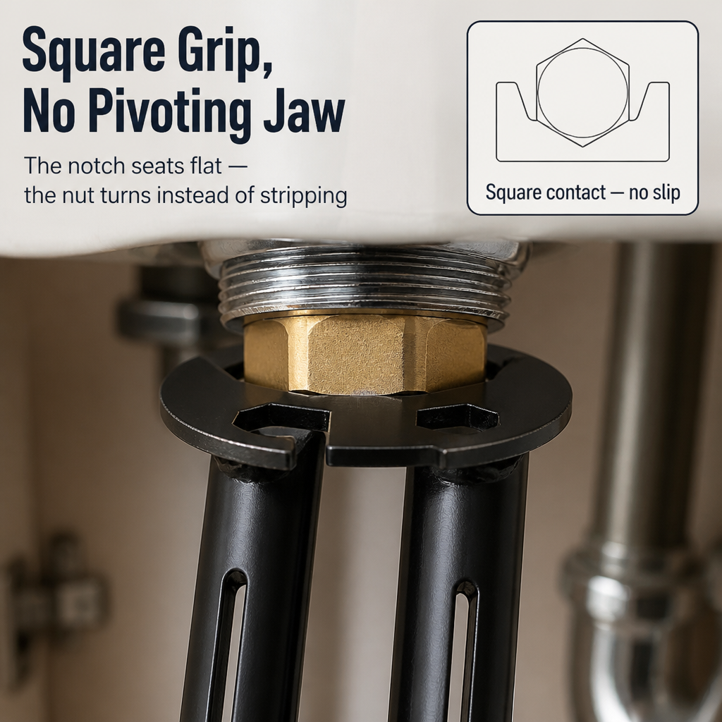 FlexiGrip™ — Fit Any Faucet In Tight Under-Sink Spots Without Needing A Plumber