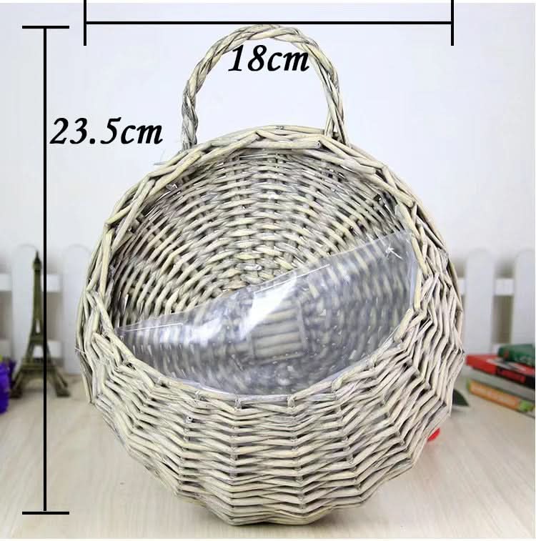Wicker Wall Planter Basket for Hanging Decor