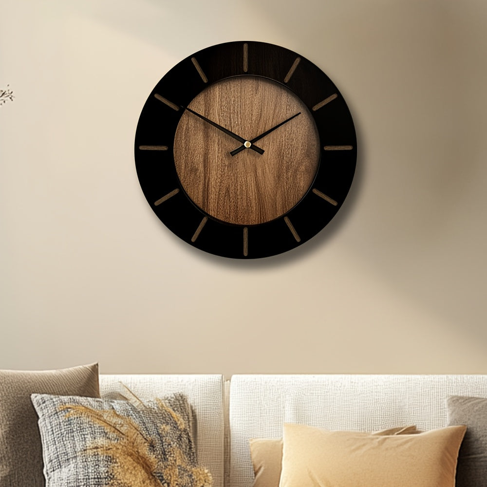 Serenity Timepiece – Quiet Wooden Wall Clock for Home Elegance