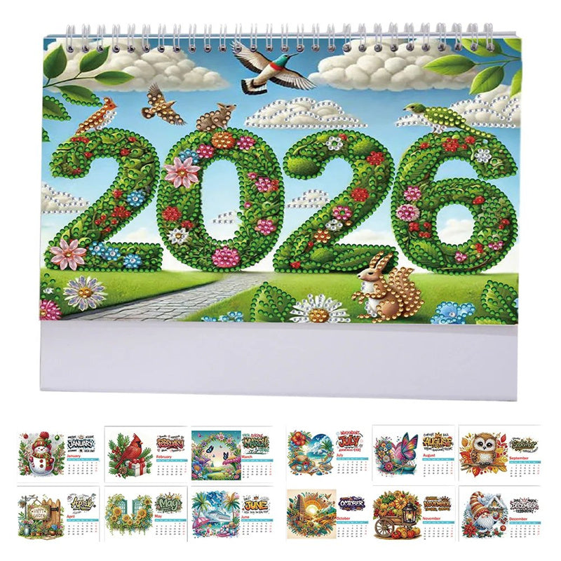 GlitzAura™ 2026 Desk Calendar — Ignite Your Creativity and Transform Stress into Sparkling Calm Every Day