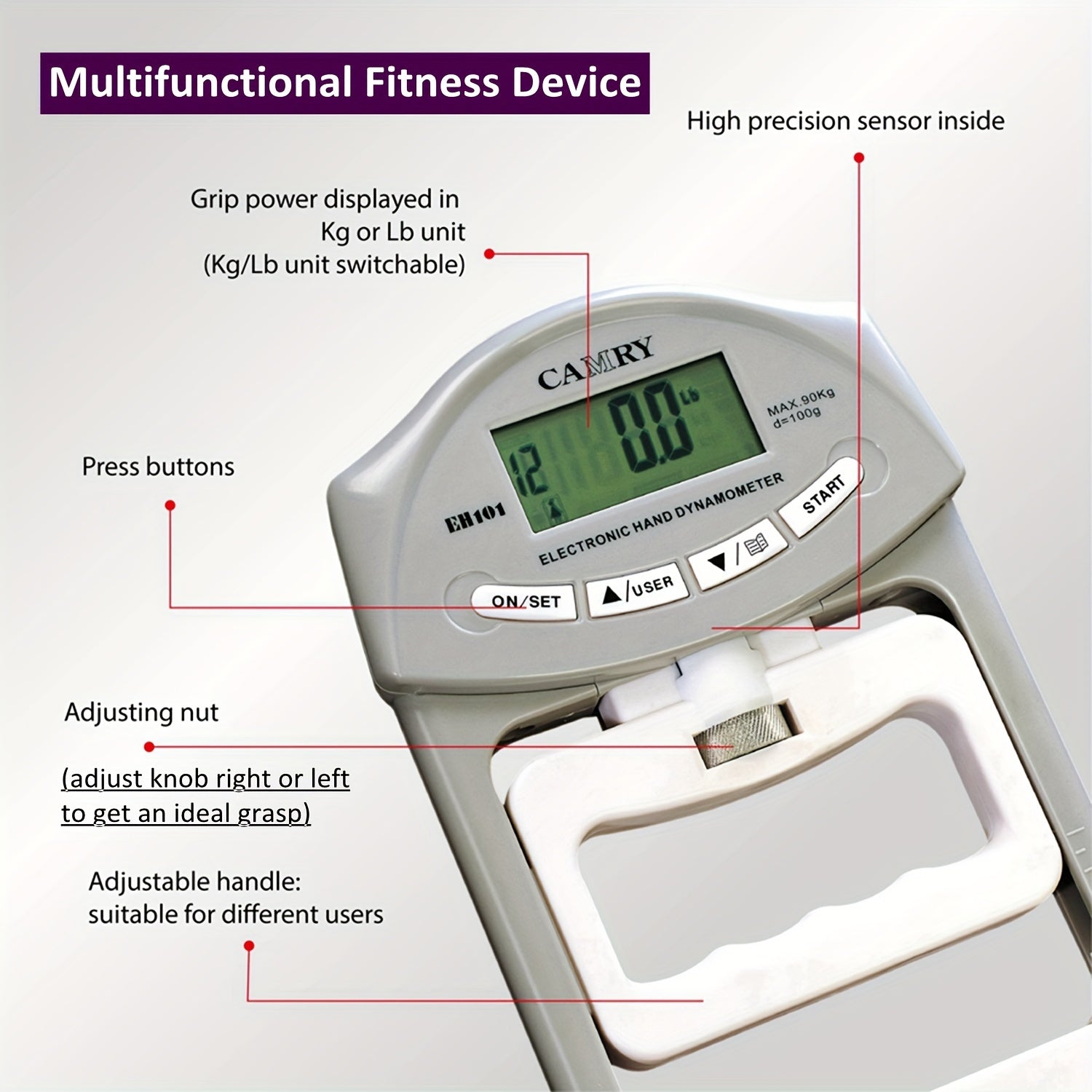 GripPower Plus – Smart Digital Hand Strength Tester