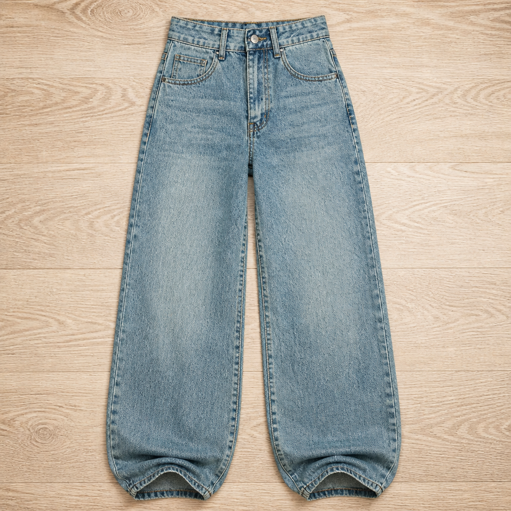 Vérova™ – High-Rise Wide-Leg Vintage Jeans with No-Gap Waist